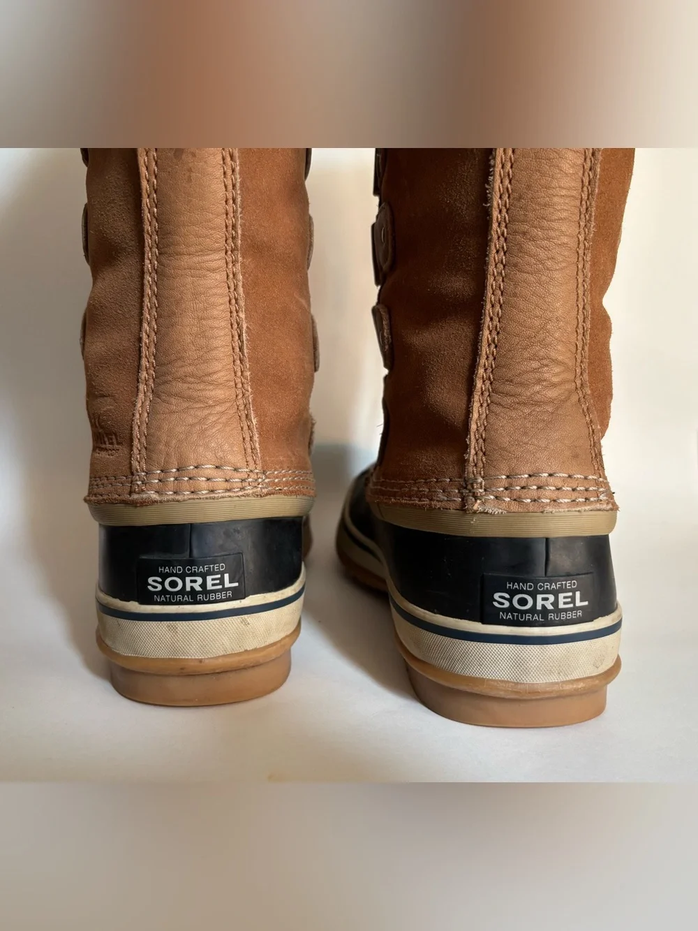 SOREL Joan of Arctic Women's Brown Suede Faux Fur Winter Snow Boots Size 8